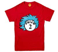 Invading Adults Kids Childrens DR Seuss T-Shirt Cat in The Hat Thing World Book Day Top