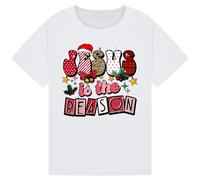 Invading Jesus is The Reason Christmas T-Shirt - Christian Gift | Faith-Based Xmas Shirt for Celebrating The Season White L