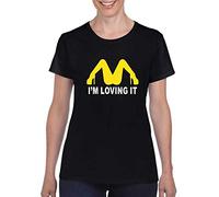 Invading McDonald's T Shirt I m Loving It Funny Offensive Stag Party Gift Unisex Tshirt Black