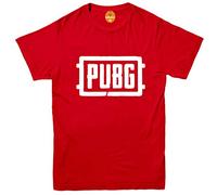 INVADING PubG Logo, Mens Video Game T Shirt - Fathers Day Birthday Gift Dad Red
