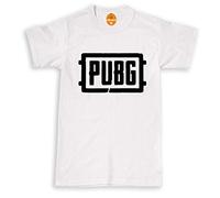 INVADING PubG Logo, Mens Video Game T Shirt - Fathers Day Birthday Gift Dad White