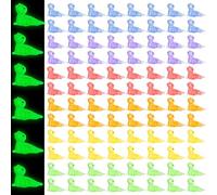 Invalidism 100PCS Mini Luminous lizard Resin Ornaments,Colorful Resin lizard Glow in Dark,6 Color Garden Potted Landscape Glass Container Decorations,DIY Craft Aquarium Gardening Miniatures Deco