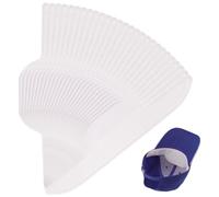 Invalidism 60 Pcs Hat Sweat Liner Pad, Cap Absorbent Sweat Pad Prevents Stains Odor Soft Hat Sweat Protector Disposable Hat Sweatband for Men Women Baseball Golf Tennis Hat Collar Shirt White