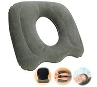 Invalidism Inflatable Donut Pillow Hemorrhoid Cushion - Ring Donut Cushion Inflatable Seat Cushion Pillow Excellent for Tailbone, Prostate, Sciatica, Bed sores, Postpartum Pregnancy(Dark Grey)