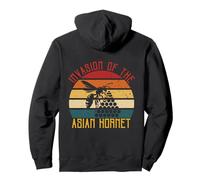 Invasion Of The Asian Hornet Beehive Bees Vintage Sunset Pullover Hoodie