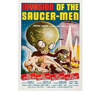 Invasion Of The Saucer-Men Vintage Sci-Fi Film Poster Movie Print A4/A3 (A3)