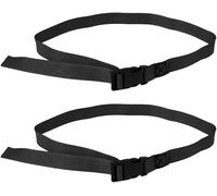 INVEES 1 Pair 1m 25mm Durable Nylon Adjustable Golf Trolley Webbing Straps with Quick Release Buckle (Black)