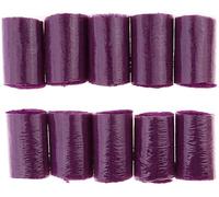 INVEES 10 Pcs Of Knotted Wool, Knotting Yarn, Crochet Yarn, Wool, Woolen Yarn For Knotted Carpet/Pillows/Latch Hook, Crochet, Handicrafts, Home Textiles (Purple)