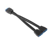INVEES 19 Pin USB Header USB3.0 Motherboard USB Splitter Internal USB Hub for Computer Motherboard (A 200mm)