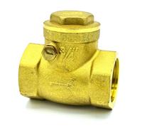 Invena 1/2 Inch Clack Non-Return Valve Brass Swing One-Way Check Valves