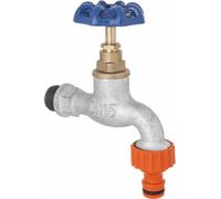Invena 1/2 Inch Garden Hose Tap Cast Iron Faucet Valve Fits Hozelock / Gardena