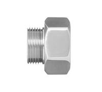 Invena 1/2X3/8 Inch Pipe Connection Female X Male Reduction Fittings Chrome