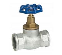 Invena 1" Inch Bsp Inline Straight Run Cast Iron Screw Valve Water Flow Regulator