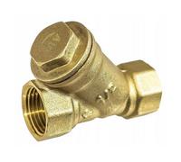 Invena 1 Inch Female Bsp Thread Brass Washer Water Filter Y-Piece