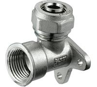 Invena 20mm Pex X 1/2Inch Female Brass Elbow Wall Mounted Compression Fittings