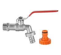 Invena 3/4 Inch Garden Tap Water Lever Type Valve Hazelock Connection