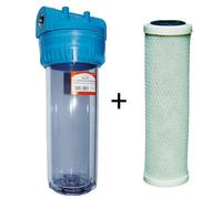 Invena 3/4 Inch Water Filter Whole House Purifier System Kit With Carbon Filter Included