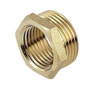 Invena 3/4X1/2 Inch Thread Reduction Male X Female Pipe Fittings Reducer Adaptor Brass