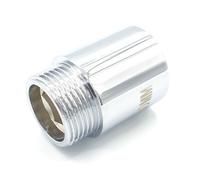 Invena 30mm X 3/4 Inch Pipe Thread Extension Female X Male Chrome Brass