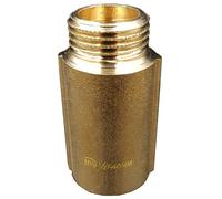 Invena 40mm X 1/2 Inch Tap Pipe Thread Extension Female X Male Cast Iron Brass Extender