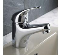 Invena Bathroom Basin Mixer Tap Chrome Plated Brass Sink Ceramic Mixer