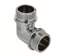 Invena Chrome Plated Brass Male Elbow Pipe Fitting Connection Mxm 1/2