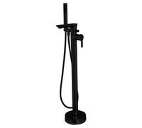 Invena Freestanding Black Bath Tap Single Lever Bathtub Tall Faucet Shower Mixer