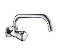 Invena Kitchen Cold Water Tap Single Lever Handle 'c' Type Wall Mounted