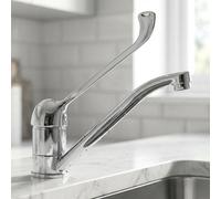 Invena Kitchen Mixer Faucet Tap Extended Lever Swivel Spout, Disabled, Mobility
