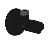 Invena Matte Black Brass 1/2" X 3/8" Bsp Basin Hose Valve Water Tap Cut-Off