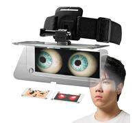 INVENFUN See-Through Anime Mask with No Eye Holes - Magnetic Interchangeable Eyes for TikTok, Parties, Cosplay, & Conventions: Snap-aroo