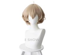 Invented Inference Iwanaga Kotoko Cosplay Wigs Short Brown Heat Resistant Synthetic Hair Party Wigs Iwanaga Kotoko hat