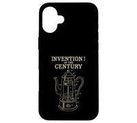 Invention of the Century Coffee Patent Drawing Case for iPhone 16 Plus
