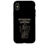 Invention of the Century Coffee Patent Drawing Case for iPhone X/XS