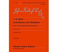 Inventions and Sinfonias BWV 772: 801 Two and Three Part Inventions Piano: Inventions à deux et trois voix Edité d'après les sources et muni de notes ... de Oswald Jonas. BWV 772 - 801. piano.