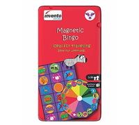Invento Just Play - Magnetic Game Animal Bingo in Handy Metal Tin for 2 Players, for Home and Travel, Classic Game, Ideal as a Travel Game or Gift, Magnetic, for Children from 3 Years