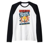 Inventors Breaking The Rules Inspiration Raglan Baseball Tee