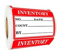 Inventory Labels Inventory Organizer Stickers 2 x 3 Inch Inventory Count Date by Control Labels Stickers for Inventory 250 Pcs