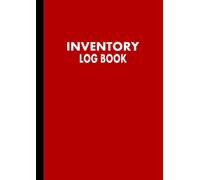 Inventory Log Book A4: Inventory Log Book for Small Business/Personal | Inventory and Equipment Control Management Tracker | Stock Record Organiser/Journal for Retail Sales/Reseller - Red
