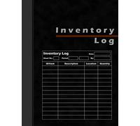 Inventory Log: Large Inventory Management Book - 120 Pages - Inventory Log For Business Stock and Home