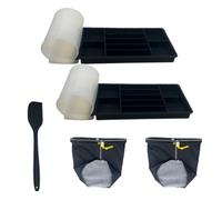 Inverbrooke Easy Magic Butter Set - Infused Herbal Butter Kit - Cocktail Craft Ice Cube Tray - All Essentials included - Silicone Mold, Spatula and Micron Bags
