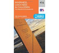Inverness, Loch Ness & Culloden Map | Fort Augustus & Drumnadrochit | Ordnance Survey | OS Explorer Map 416 | Scotland | Walks | Hiking | Maps | Adventure