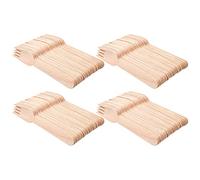 Invero 200 Piece Disposable Wooden Forks - Eco Friendly, Biodegradable, Fully Compostable & Hygiene Proof - Ideal Cutlery for Wedding, Birthday, Parties, Catering, Outdoor Picnics, BBQs and more