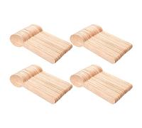 Invero 200 Piece Disposable Wooden Spoons - Eco Friendly, Biodegradable, Fully Compostable & Hygiene Proof - Ideal Cutlery for Wedding, Birthday, Parties, Catering, Outdoor Picnics, BBQs and more