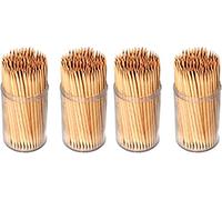 Invero 2000 Pack of 100% Wooden Cocktail Sticks - Toothpicks Ideal for all Homes, Restaurants, Cafes, Bars and Parties - Fantastic Party Accessory