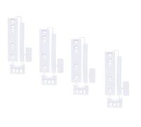 Invero 4 Pack of Universal Integrated Sliding Door Mounting Hinge Kit - Fits Most Fridges and Freezers - Indesit, Siemens, Lamona, LG, Logik, Miele, Neff, Bosch, Samsung and more
