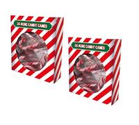 Invero 60 Pack of Mini Christmas Tree Peppermint Candy Cane Sweets Christmas Decoration Stocking Box Set