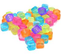 Invero 60x Pack of Reusable Fast Freeze Water Filled Ice Cubes - Ideal for Summer BBQ’s, Garden Parties or General Use