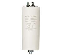 Invero Cylinder Shaped Run Motor Pump Capacitor 60.0uf - 450V Earthed - Dimensions: 50 x 117 mm - White