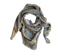 Invero, Grace Triangular Scarf 100% Cotton (Organic Organic), Pigeon, 165 x 220 cm